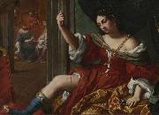 Elisabetta Sirani Portia wounding her thigh oil